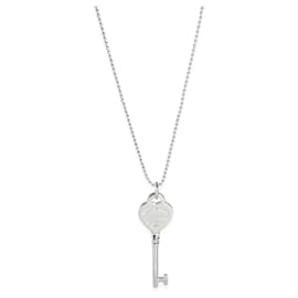 Tiffany & Co-TIFFANY Y COMPAÑIA. Colgante con llave en forma de corazón Return to Tiffany en plata de ley-Plata,Metálico