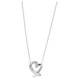 Tiffany & Co-TIFFANY & CO. Pingente de coração amoroso Paloma Picasso em prata esterlina-Prata,Metálico