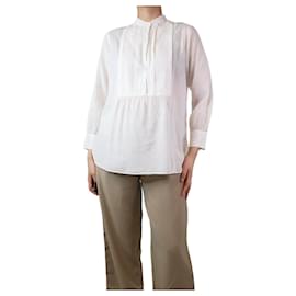 Nili Lotan-Camisa de algodão branca - tamanho S-Branco