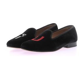 STUBBS & WOOTTON  Flats T.US 7 velvet Black