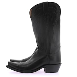 Autre Marque-NON SIGNE / UNSIGNED  Boots T.US 6.5 leather-Black