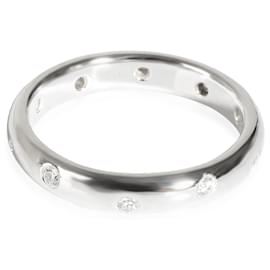 Tiffany & Co-TIFFANY & CO. Etoile-Ehering aus Platin 0.22 ctw-Silber,Metallisch