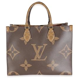 Louis Vuitton-Tela monogramma inversa Louis Vuitton OntheGo MM-Marrone