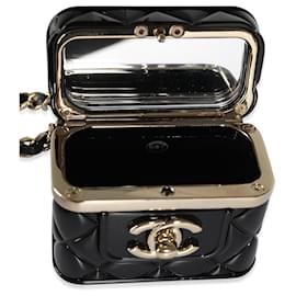 Chanel-CHANEL B. 22 K Mini Vanity Case-Anhänger aus goldfarbenem Basismetall-Metallisch