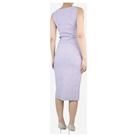 Autre Marque-Purple sleeveless checkered dress - size UK 10-Purple