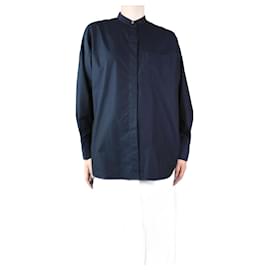 Autre Marque-Navy blue pocket shirt - size XS-Blue