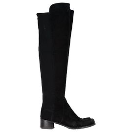 Stuart Weitzman 5050 Bottines en Daim Noir Noir