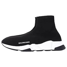 Balenciaga-Balenciaga Speed Sneakers in Black Polyester-Black
