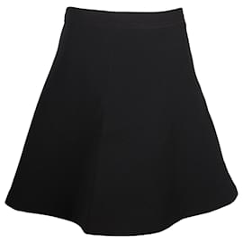 Sandro-Sandro A-line Mini Skirt in Black Polyester-Black