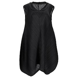 Pleats Please-Pleats Please Issey Miyake Tap Dress in Black Polyester-Black