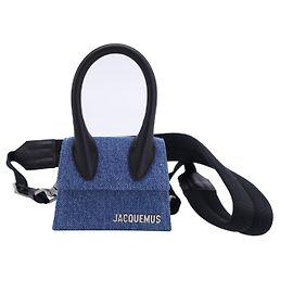 Borsa mini denim Jacquemus Le Chiquito Homme in cotone blu Altro