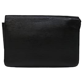 Louis Vuitton-LOUIS VUITTON Epi Serie Dragonne Hand Bag Black M52612 LV Auth 68661-Black