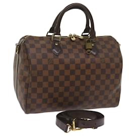 Louis Vuitton-LOUIS VUITTON Damier Ebene Speedy Bandouliere 30 Hand Bag N41367 LV Auth 67461-Other