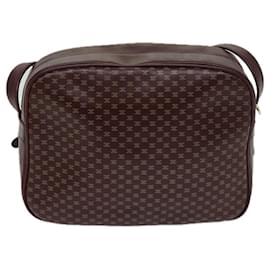 Céline-CELINE Shoulder Bag Leather Bordeaux Auth th4687-Other