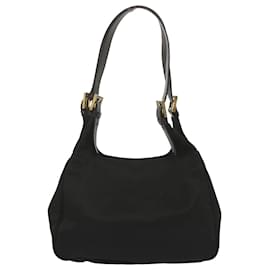 Fendi-FENDI Shoulder Bag Nylon Black Auth ep3642-Black