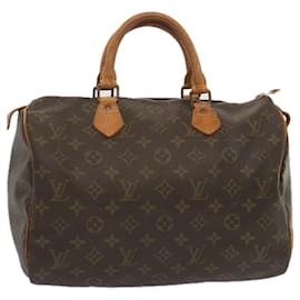 Louis Vuitton-Louis Vuitton Monogram Speedy 30 Hand Bag M41526 LV Auth yk11246-Monogram