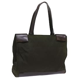 Prada-PRADA Tote Bag Nylon Khaki Auth 68627-Khaki