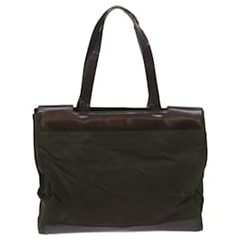 Prada-Prada Tote Bag Nylon Khaki Auth 68627-Caqui