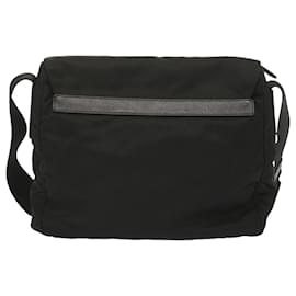 Prada-PRADA Shoulder Bag Nylon Black Auth ki4138-Black