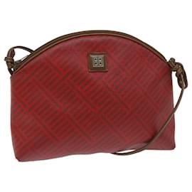 Givenchy-GIVENCHY Umhängetasche PVC Leder Rot Auth bs12917-Rot