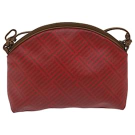 Givenchy-GIVENCHY Umhängetasche PVC Leder Rot Auth bs12917-Rot