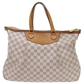 Louis Vuitton-LOUIS VUITTON Damier Azur Siracusa MM Shoulder Bag N41112 LV Auth 68552-Other