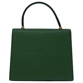 Louis Vuitton-LOUIS VUITTON Bolsa Epi Malesherbes Verde M52374 Autenticação de LV 68733-Verde