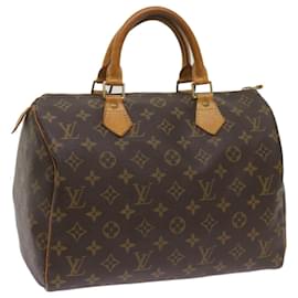 Louis Vuitton-Louis Vuitton Monogram Speedy 30 Hand Bag M41526 LV Auth yk11339-Monogram