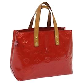 Louis Vuitton-LOUIS VUITTON Monogram Vernis Reade PM Hand Bag Red M91088 LV Auth th4683-Red