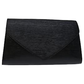 Louis Vuitton-LOUIS VUITTON Epi Art Deco Clutch Bag Black M52632 LV Auth 68638-Black