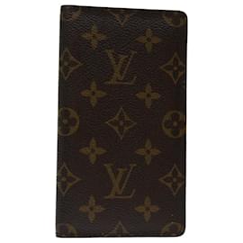 Louis Vuitton-Agenda Monogram LOUIS VUITTON Poche Note Cover R20503 LV Auth th4665-Monograma
