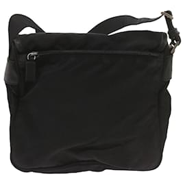 Prada-PRADA Shoulder Bag Nylon Black Auth ki4194-Black