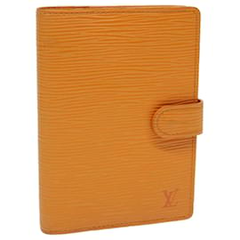 Louis Vuitton-LOUIS VUITTON Epi Agenda PM Day Planner Cubierta Naranja Mandarín R2005Autenticación H 69175-Otro,Naranja