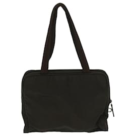 Prada-PRADA Shoulder Bag Nylon Khaki Auth bs12906-Khaki
