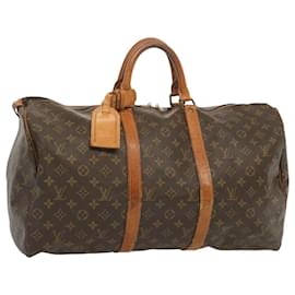 Louis Vuitton-Louis Vuitton-Monogramm Keepall 50 Boston Bag M.41426 LV Auth 67043-Monogramm