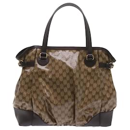 Gucci-Borsa tote GUCCI in cristallo GG Beige 257290 Auth ki4279-Beige