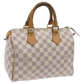 Louis Vuitton-Louis Vuitton Damier Azur Speedy 25 Hand Bag N41534 Auth LV 68755-Autre
