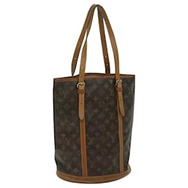 Louis Vuitton-LOUIS VUITTON Monogram Bucket GM Shoulder Bag M42236 LV Auth ar11489-Monogram