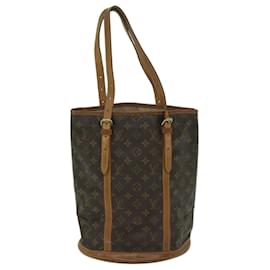 Louis Vuitton-LOUIS VUITTON Monogram Bucket GM Shoulder Bag M42236 LV Auth ar11489-Monogram
