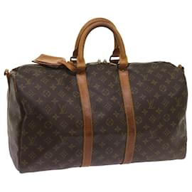 Louis Vuitton-Louis Vuitton Monogram Keepall Bandouliere 45 Boston Bag M.41418 LV Auth 68557-Monogramm