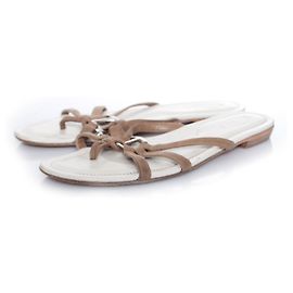 Tod's Tods, sand-colored suede sandals. Other