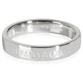 Tiffany & Co-TIFFANY & CO. Anel de Banda em Platina, 4mm-Outro