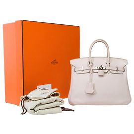 Hermès HERMES BIRKIN BAG 25 in Pink Leather - 101803 Pink