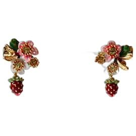 Les Nereides-Earrings, flowers, bumblebee, and strawberry-Multiple colors