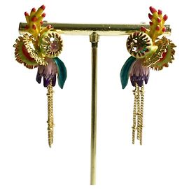 Les Nereides Earrings, exotic flowers Multiple colors