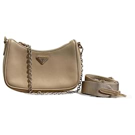 Prada-PRADA  Handbags T.  leather-Beige