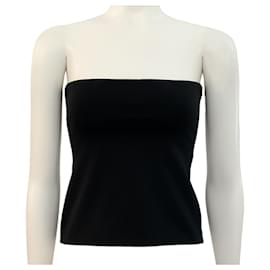 Autre Marque-Marni Black Technical Jersey Bustier with Back Buttons-Black