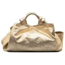 Loewe-Gold Loewe Nappa Aire Handbag-Golden