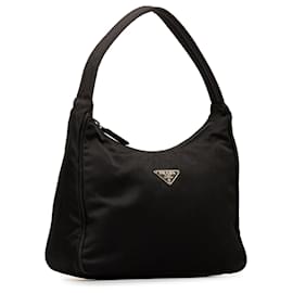 Prada-Black Prada Tessuto Handbag-Black