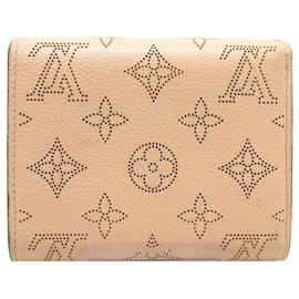 Louis Vuitton-Pink Louis Vuitton Monogram Mahina Iris Compact Wallet-Pink